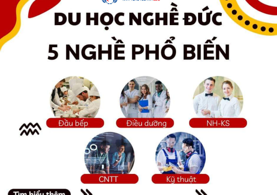 TOP 5 nghề phổ biến cho sinh viên Việt Nam du học nghề tại Đức