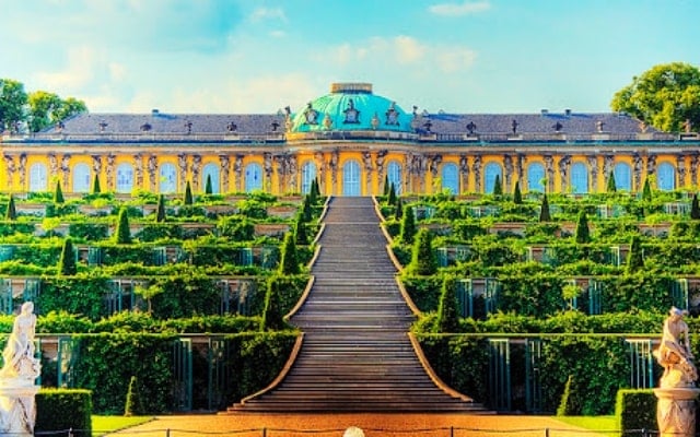 tham quan cung dien Sanssouci nuoc duc