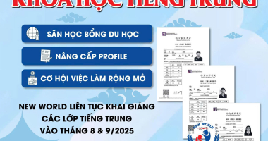 TUYỂN SINH KHÓA HỌC TIẾNG TRUNG