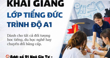 THÔNG BÁO TUYỂN SINH LỚP TIẾNG ĐỨC A1