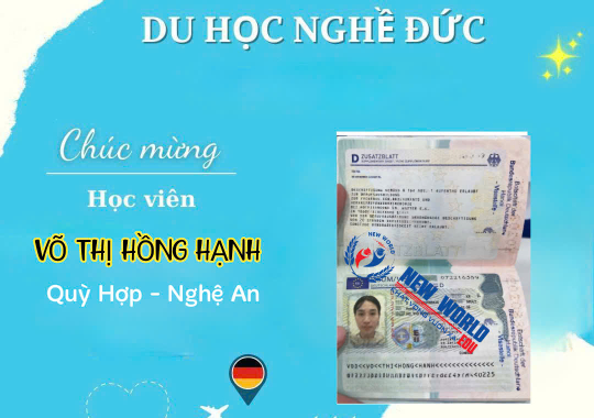 NEW WORLD EDU LẠI TIẾP TỤC ĐÓN THÊM CHIẾC VISA VỪA MỚI RA LÒ