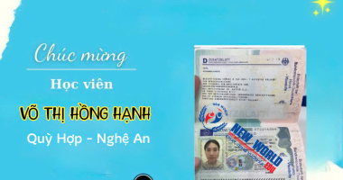 NEW WORLD EDU LẠI TIẾP TỤC ĐÓN THÊM CHIẾC VISA VỪA MỚI RA LÒ